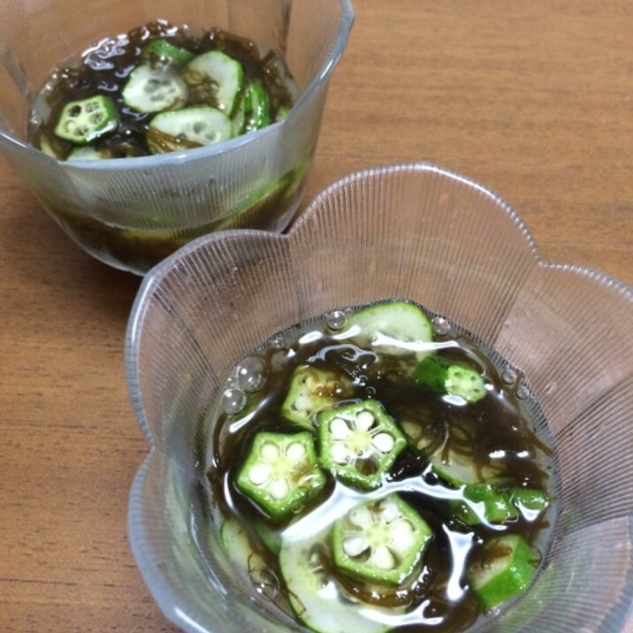暑い日にピッタリ!きゅうりともずくの酢の物